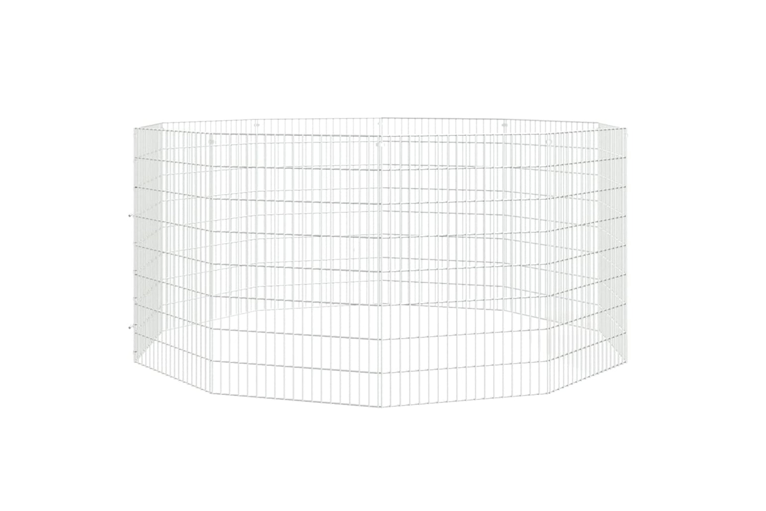 Vidaxl Free Range Animal Enclosure 10-panel 54x80 Cm Galvanised Iron-2