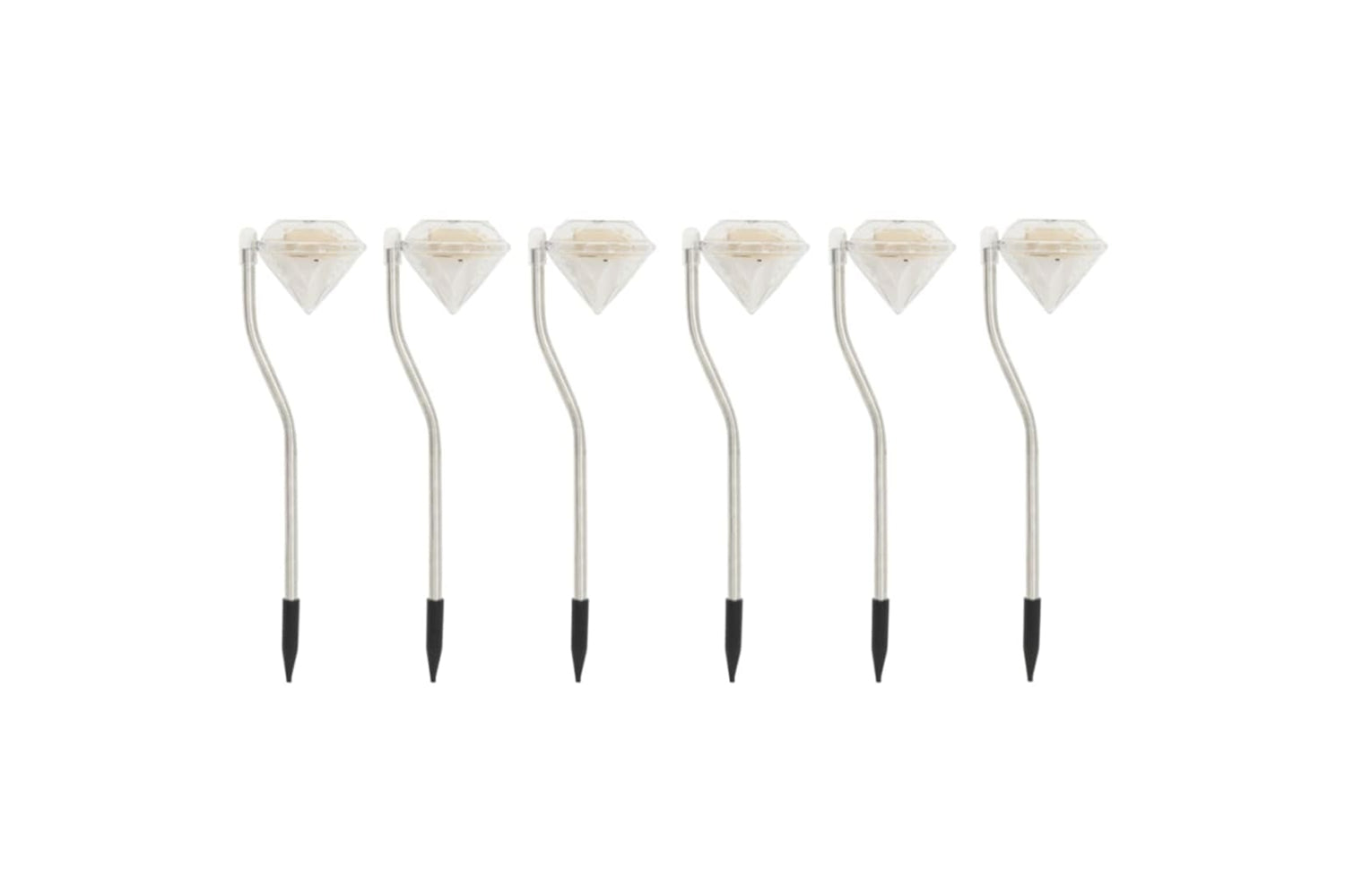 vidaXL 315694 Solar Led Garden Lights 6 Pcs 9x7.8x29.5cm-2