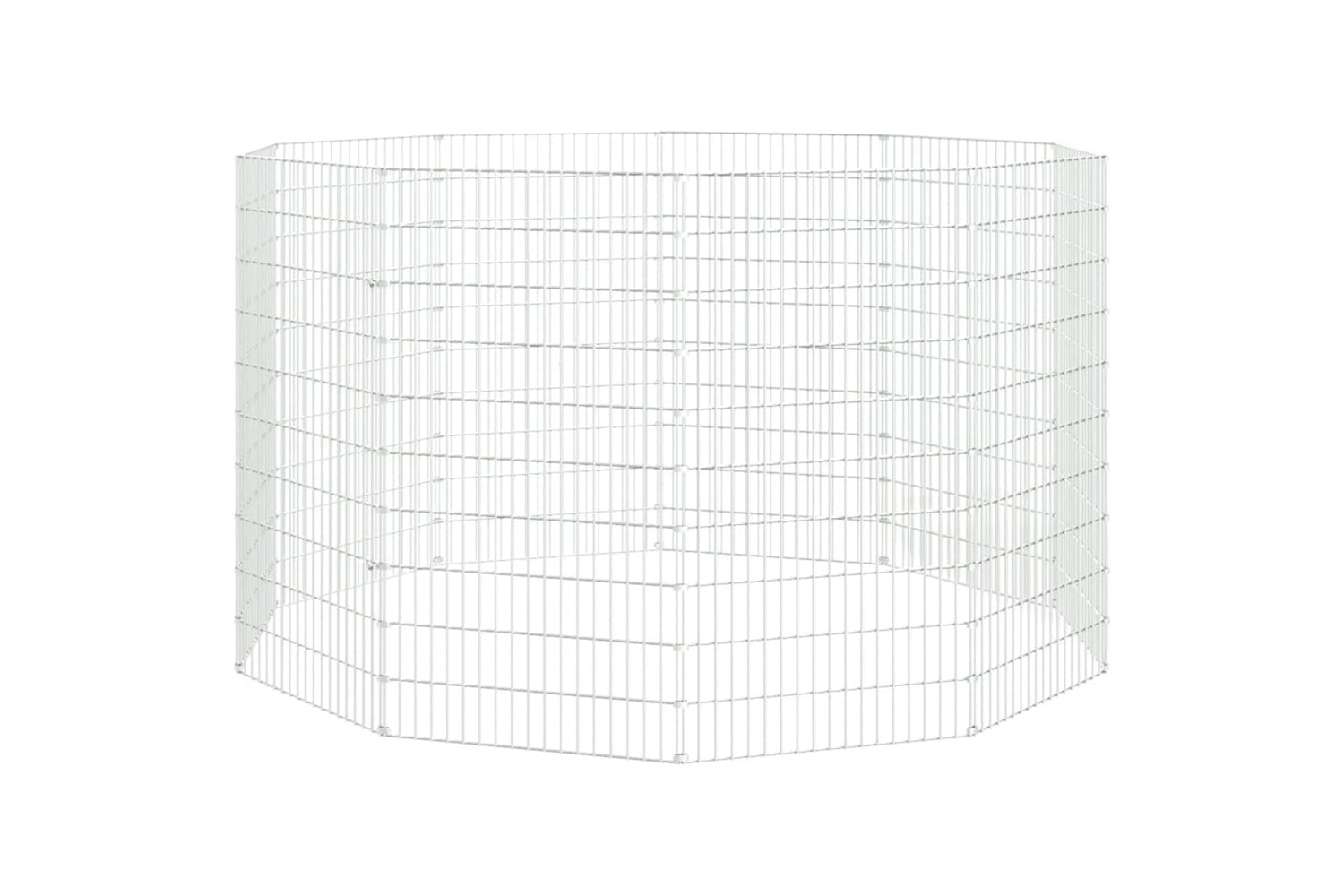 Vidaxl Free Range Animal Enclosure 10-panel 54x100 Cm Galvanised Iron-2