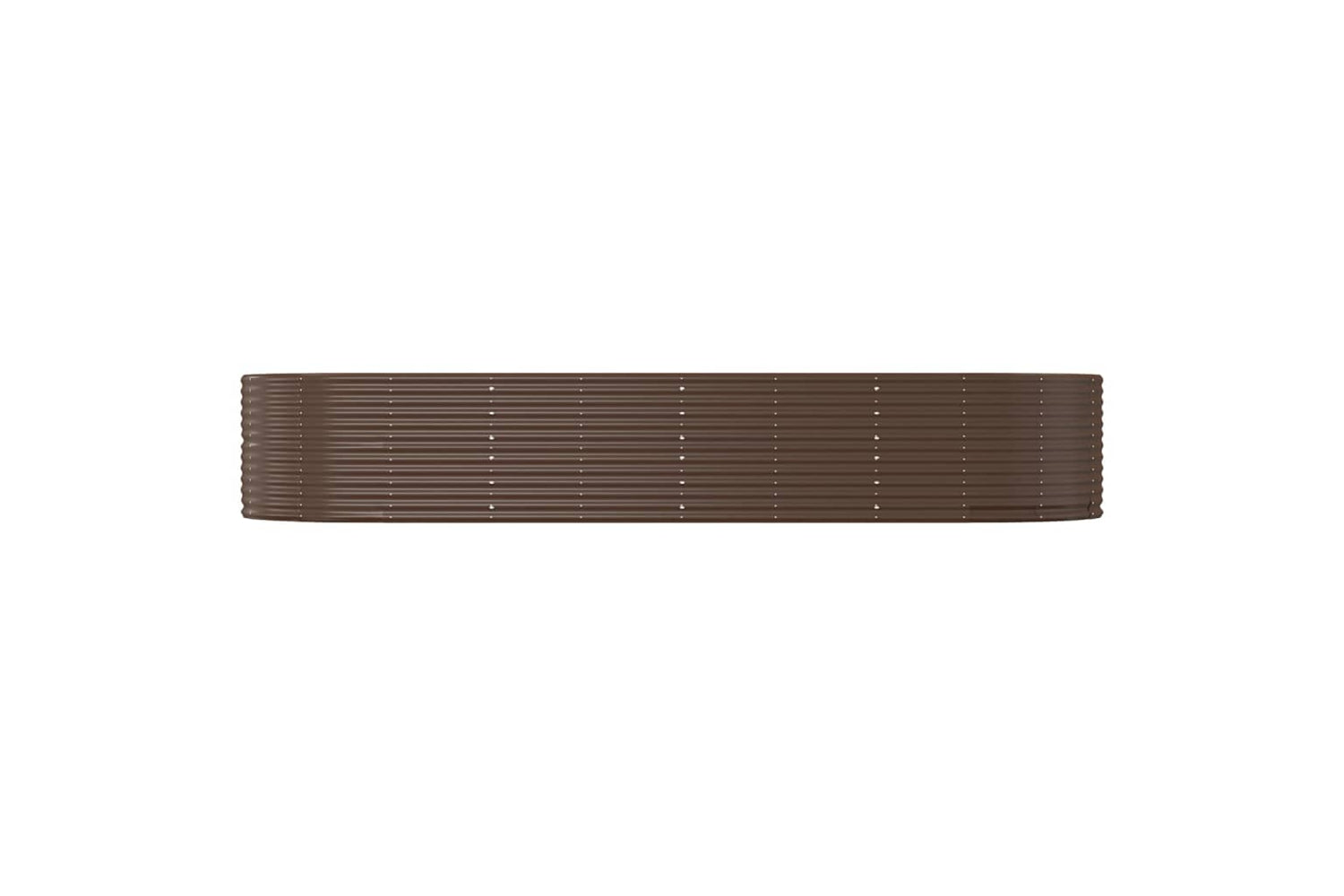 vidaXL 319105 Garden Raised Bed Brown 367x140x68cm Powder-coated Steel-2