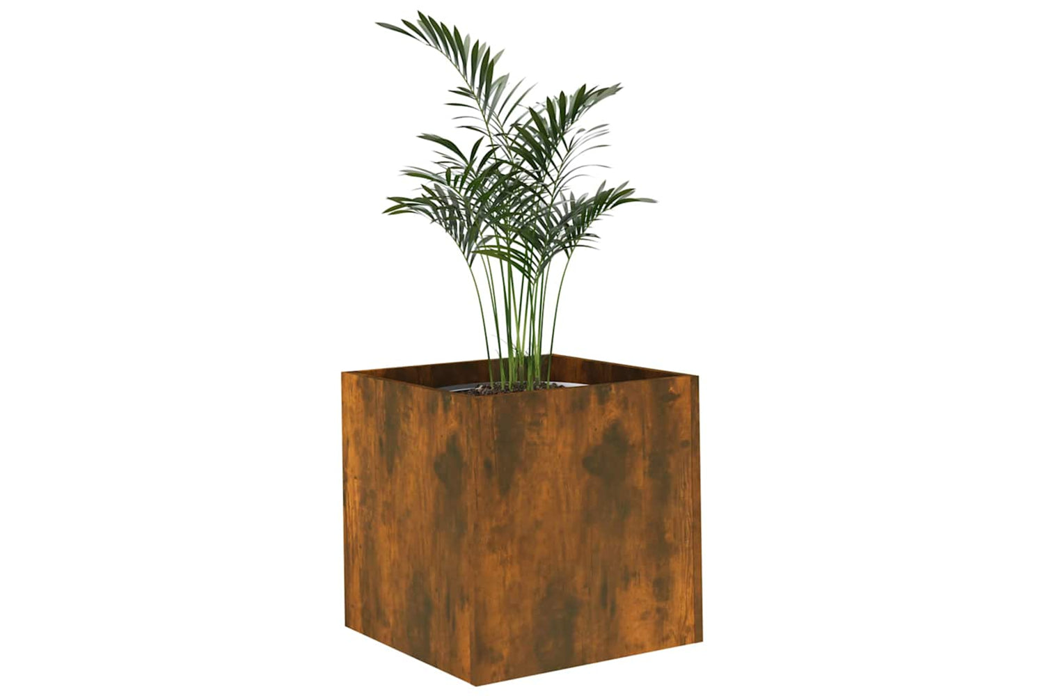vidaXL 820499 Planter Box Smoked Oak 40x40x40cm Engineered Wood-3