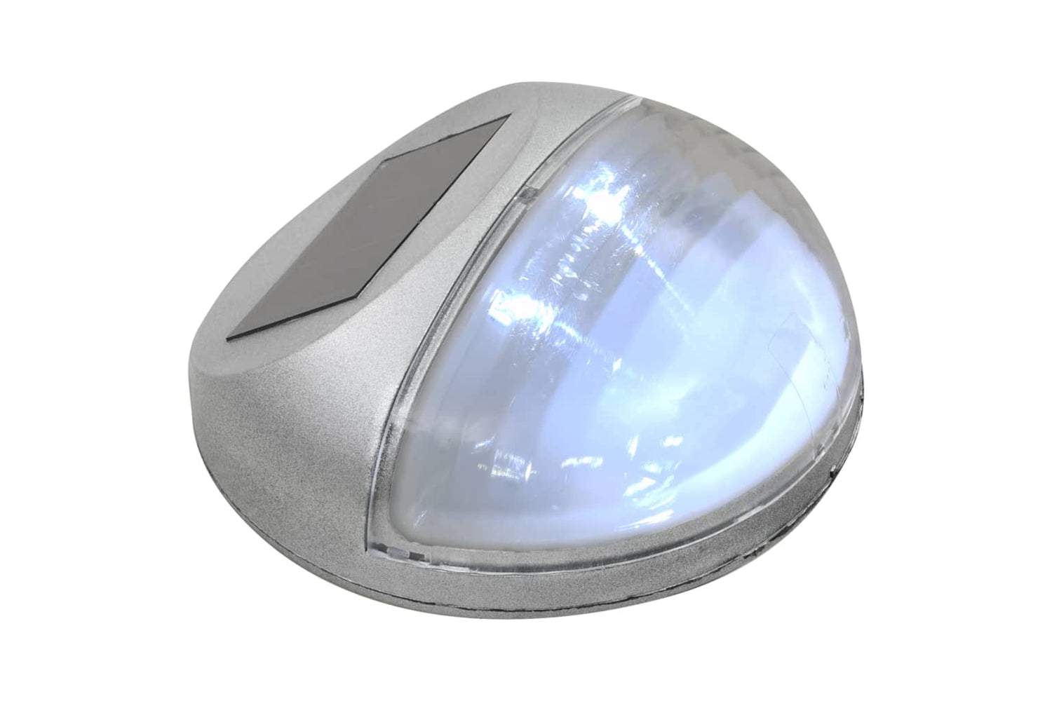 Vidaxl 44473 Outdoor Solar Wall Lamps Led 12 Pcs Round Silver-5