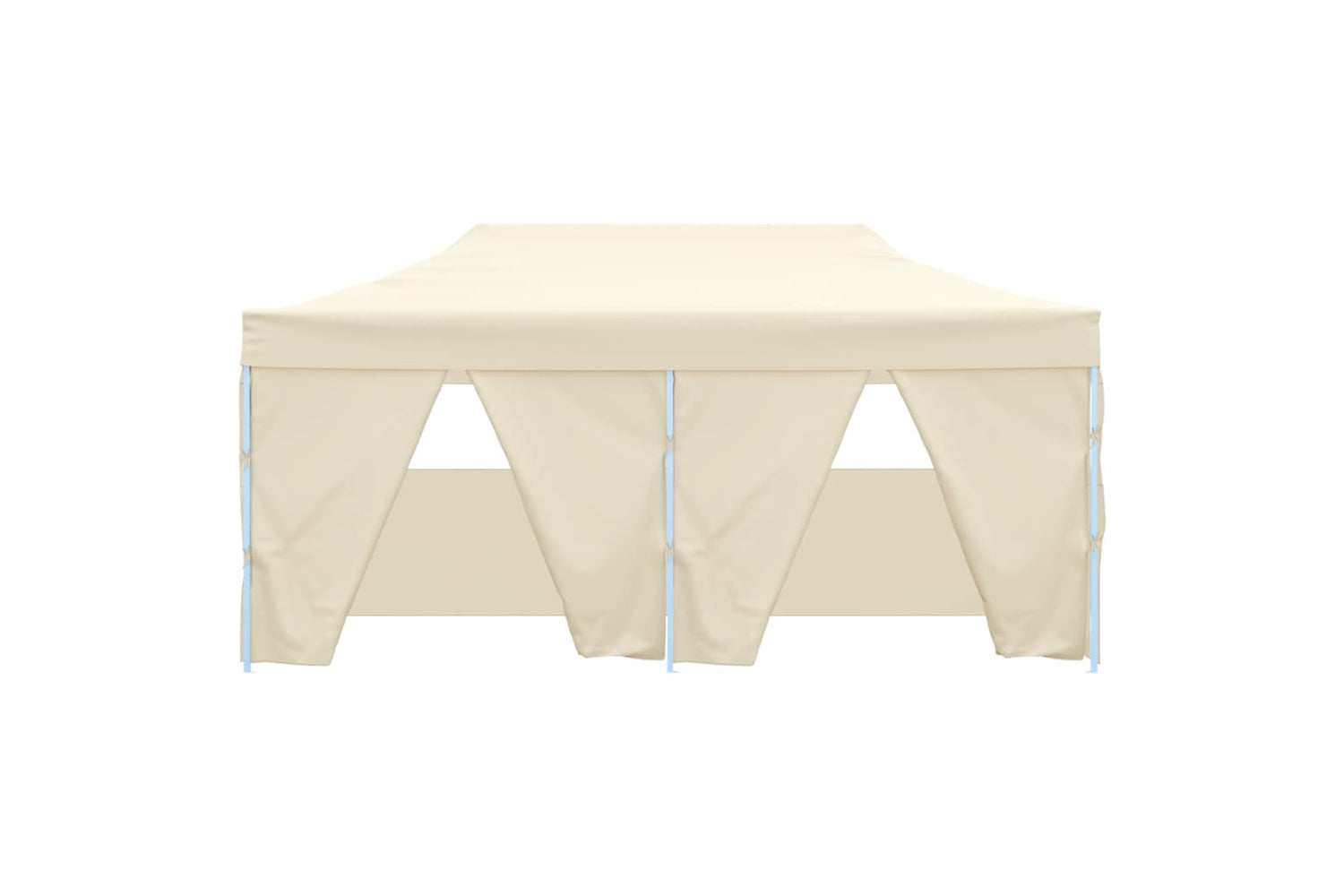 Vidaxl Professional Folding Party Tent With 4 Sidewalls 3x6 M Steel Cream-3