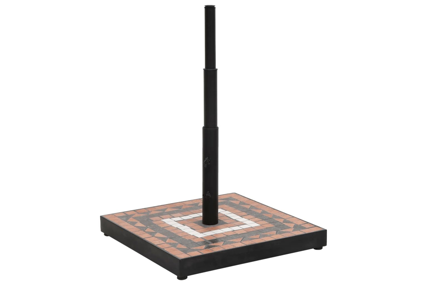 Vidaxl Parasol Base Terracotta And White Square 12 Kg-2