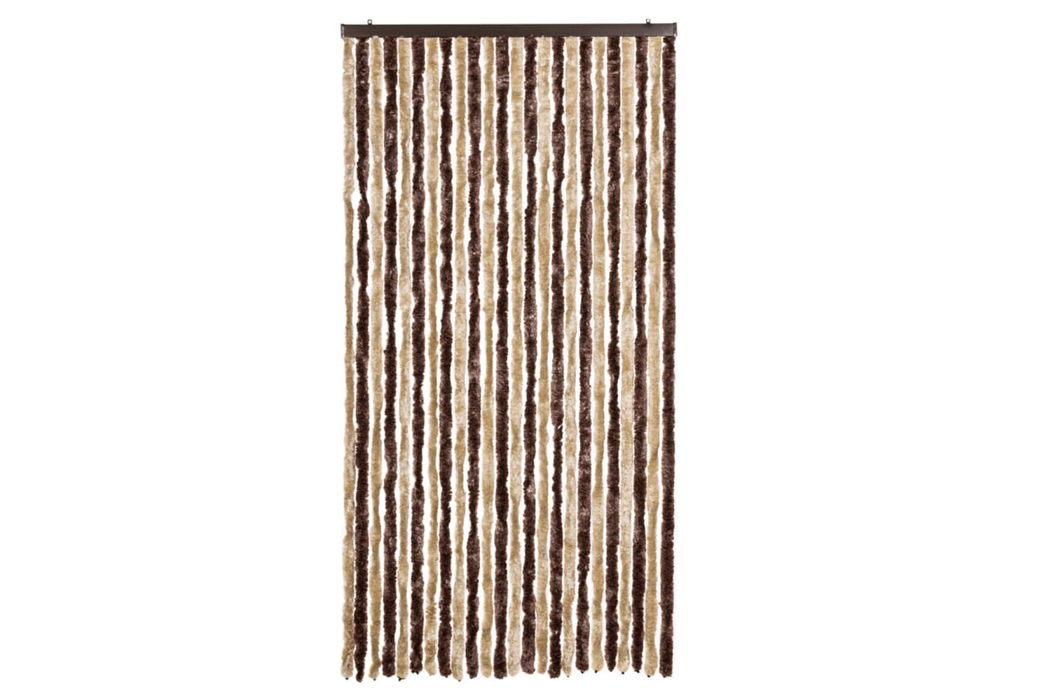 vidaXL Insect Curtain Beige And Light Brown 100x220cm Chenille-2