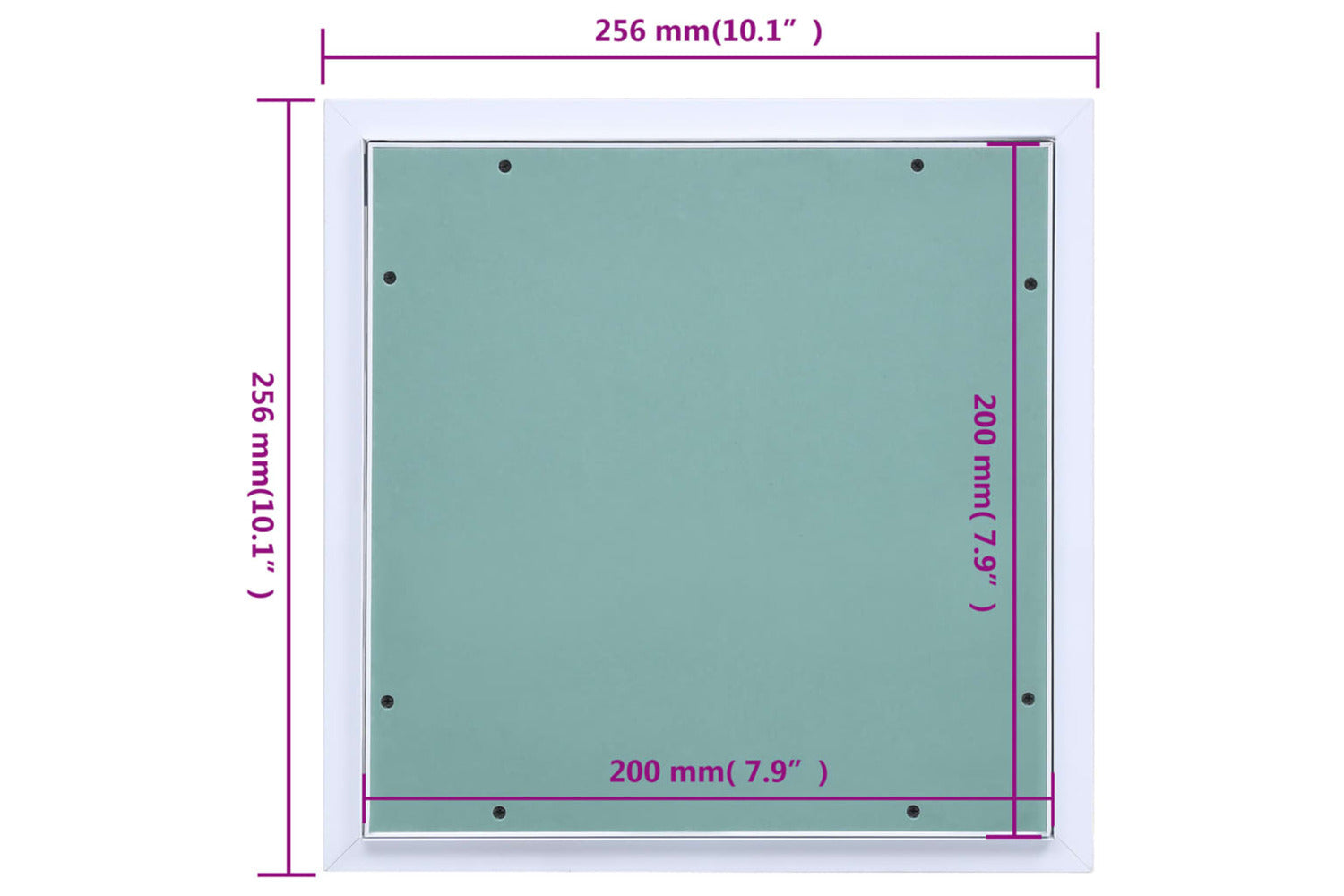 vidaXL 145097 Access Panel With Aluminium Frame And Plasterboard 200x200mm-9