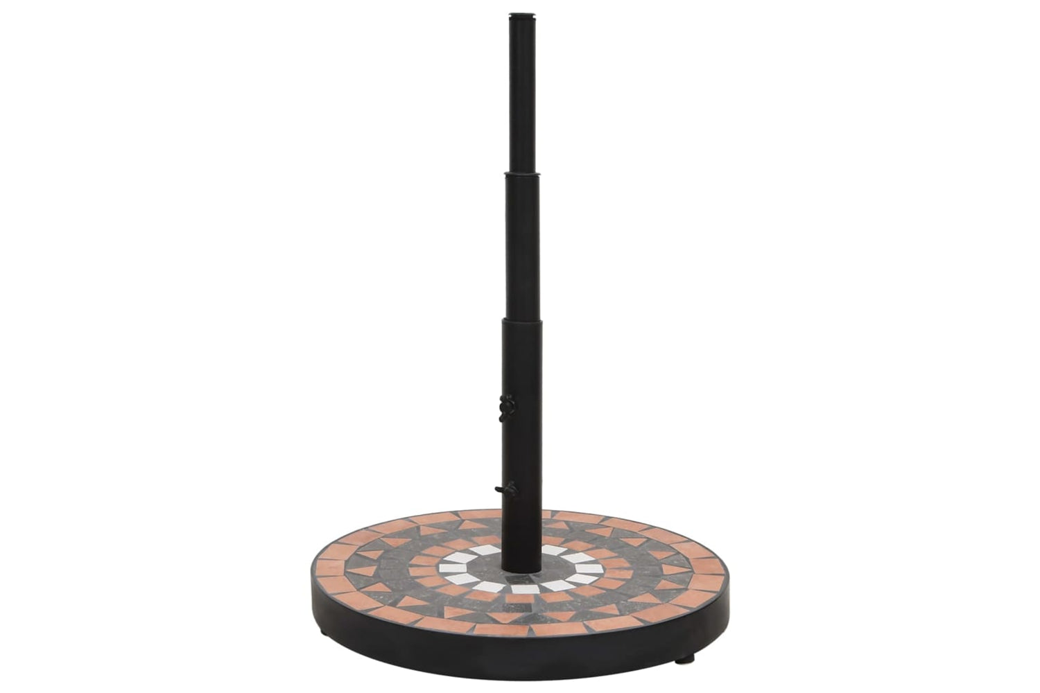 Vidaxl Parasol Base Terracotta And White Round 12 Kg-2
