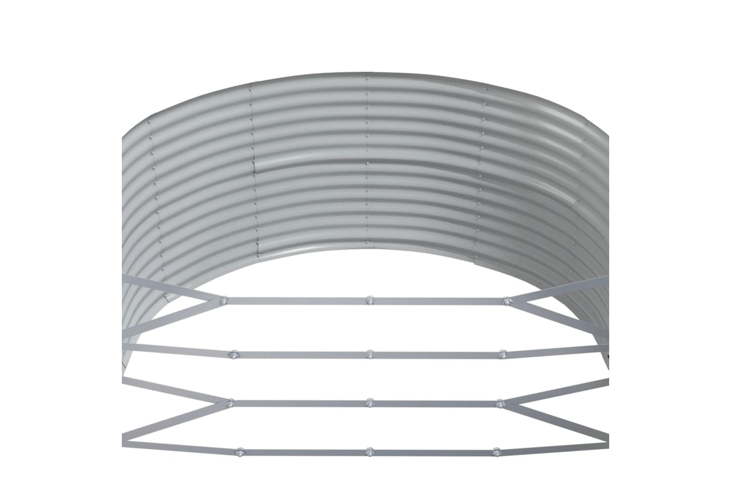 vidaXL 319105 Garden Raised Bed Brown 367x140x68cm Powder-coated Steel-4