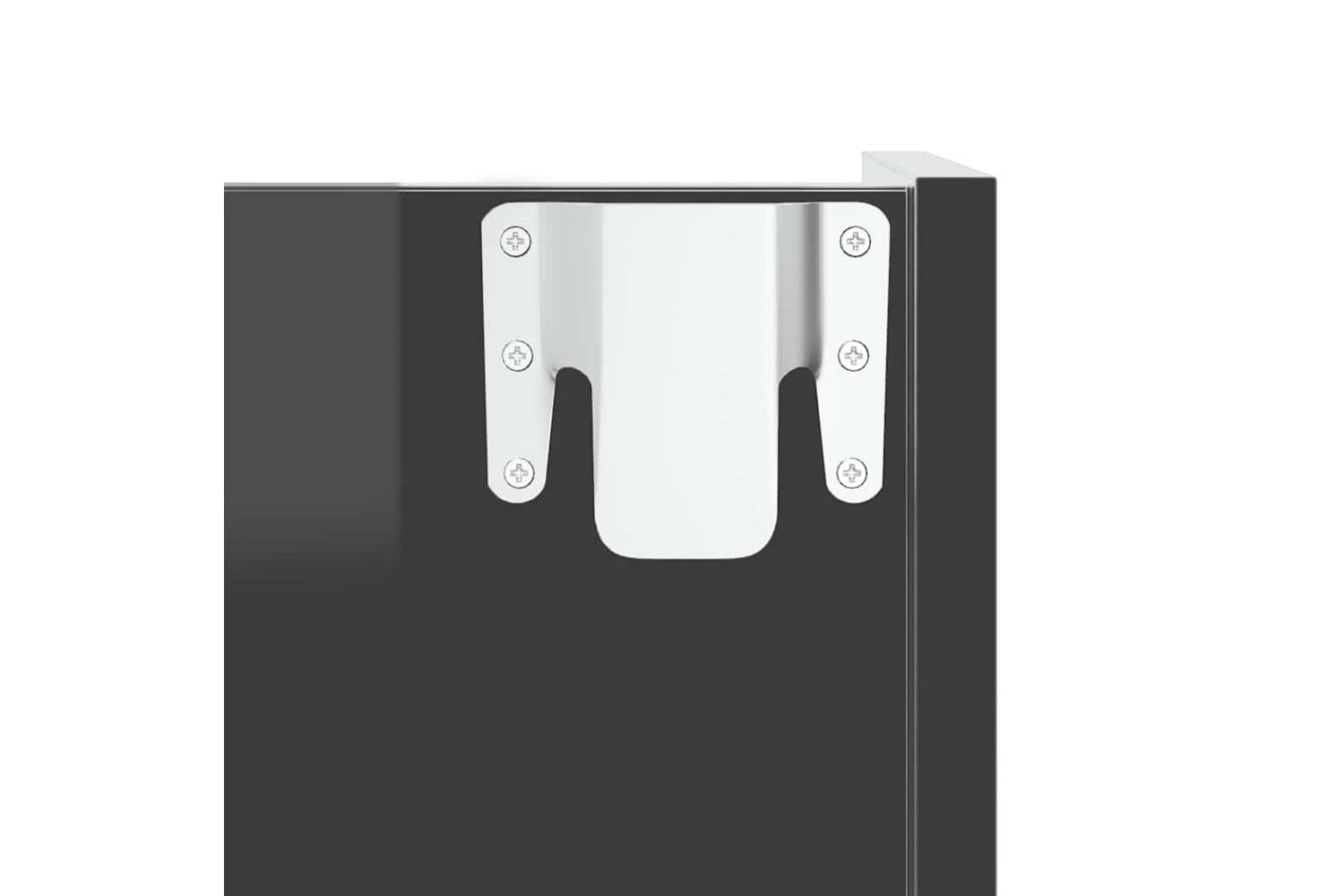 vidaXL 806738 Wall Shoe Cabinet High Gloss Grey 60x18x60cm Engineered Wood-7