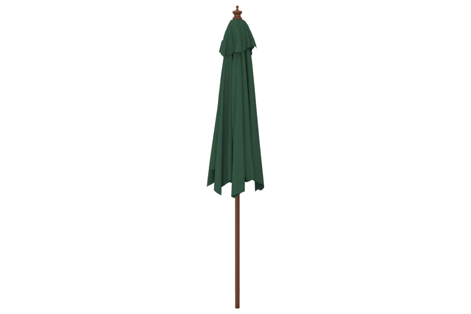 vidaXL 363168 Garden Parasol With Wooden Pole Green 299x240cm-4