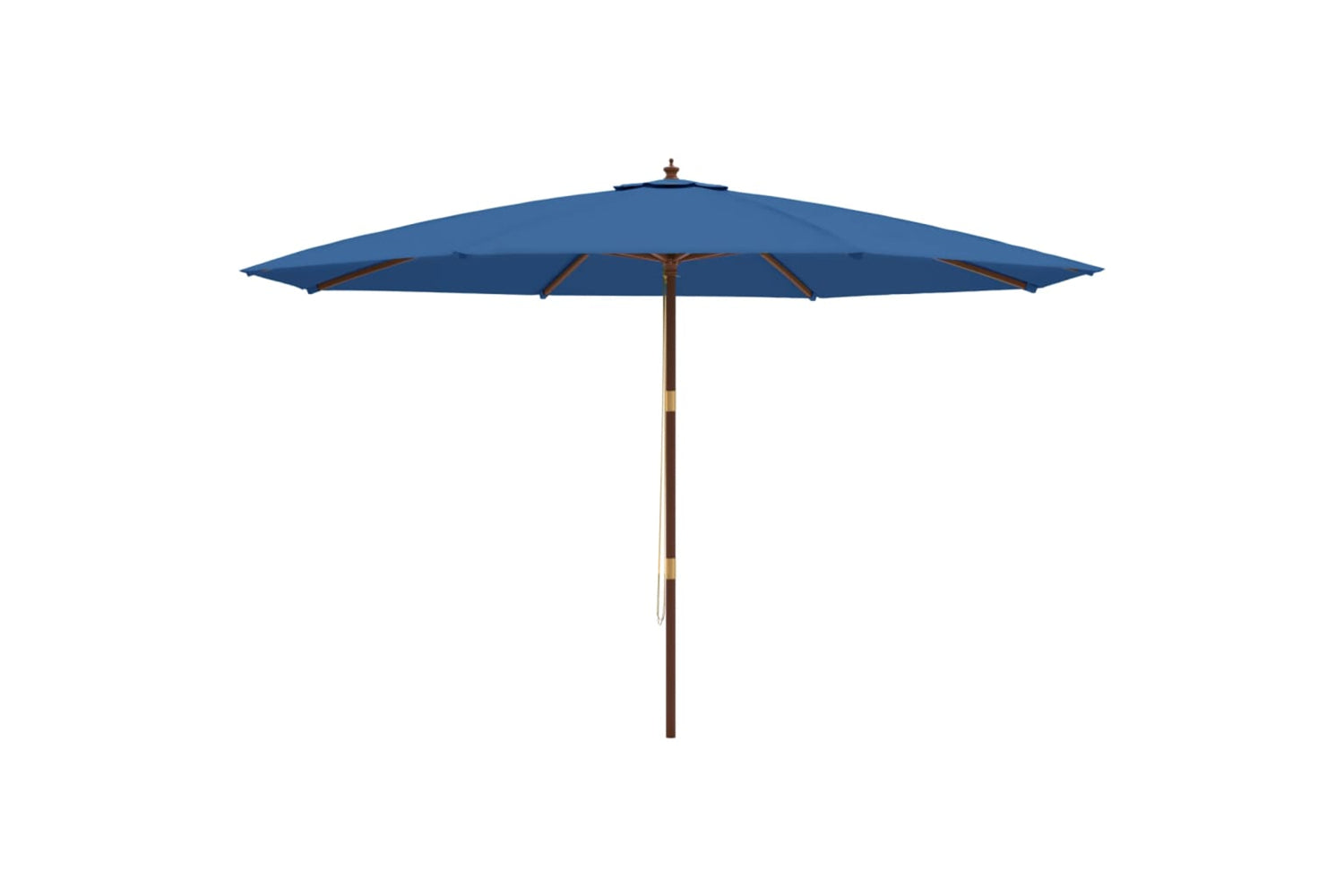 vidaXL 363182 Garden Parasol With Wooden Pole Azure Blue 400x273cm-3