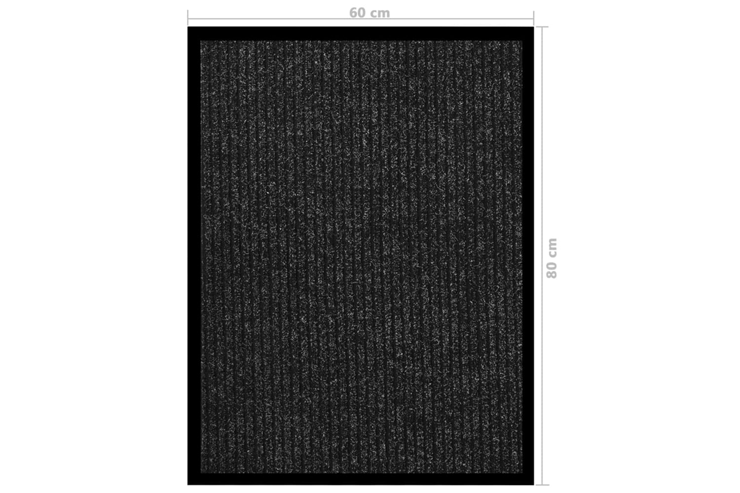 vidaXL 331608 Doormat Striped Anthracite 60x80cm-5