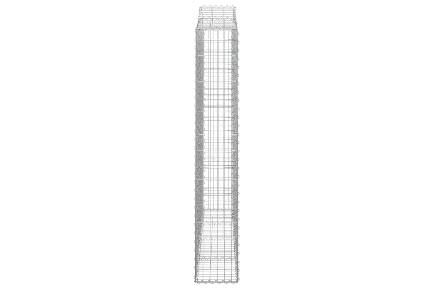 vidaXL 3145515 Arched Gabion Baskets 3 Pcs 200x30x180/200cm Galvanised Iron-4