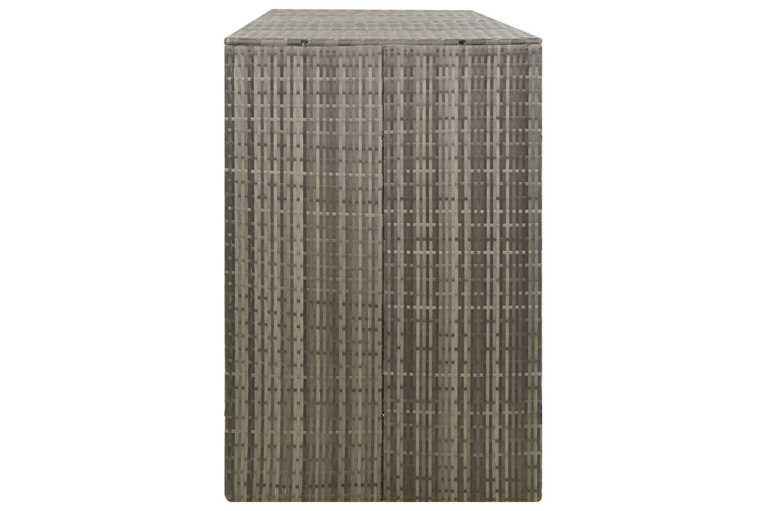 vidaXL 319866 Triple Wheelie Bin Shed Grey 207x80x117cm Poly Rattan-5
