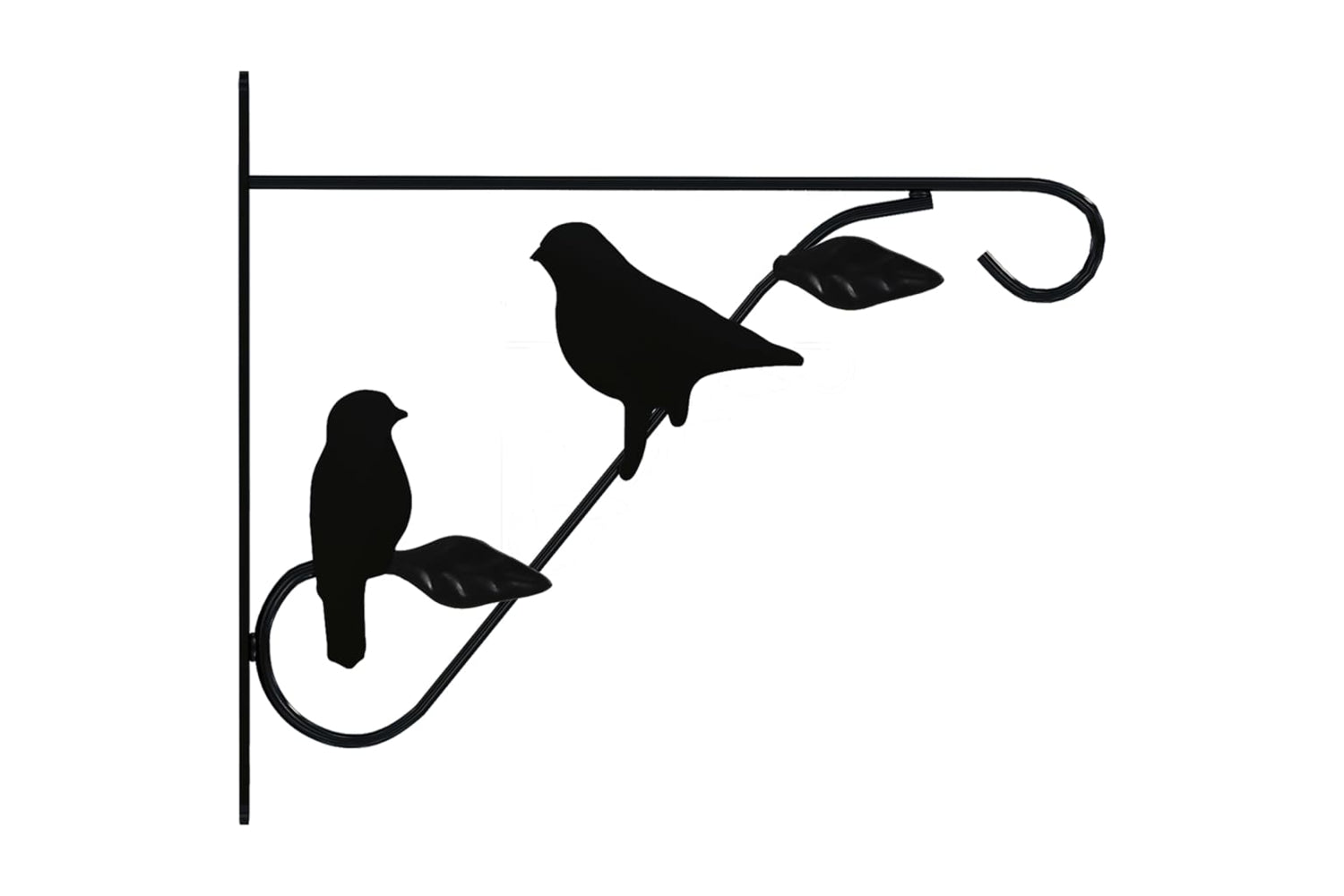 Vidaxl 319361 Hanging Basket Brackets 4 Pcs Black Steel-3