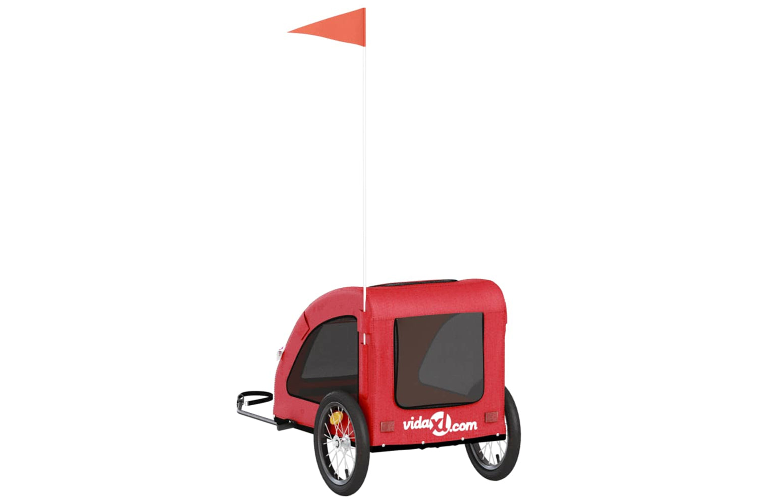 Vidaxl 93957 Pet Bike Trailer Red Oxford Fabric And Iron-7