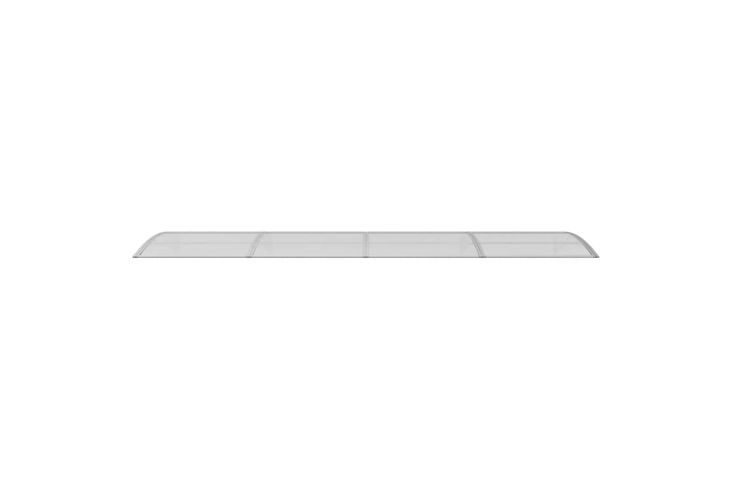 vidaXL Door Canopy Grey 400x100cm Polycarbonate-3