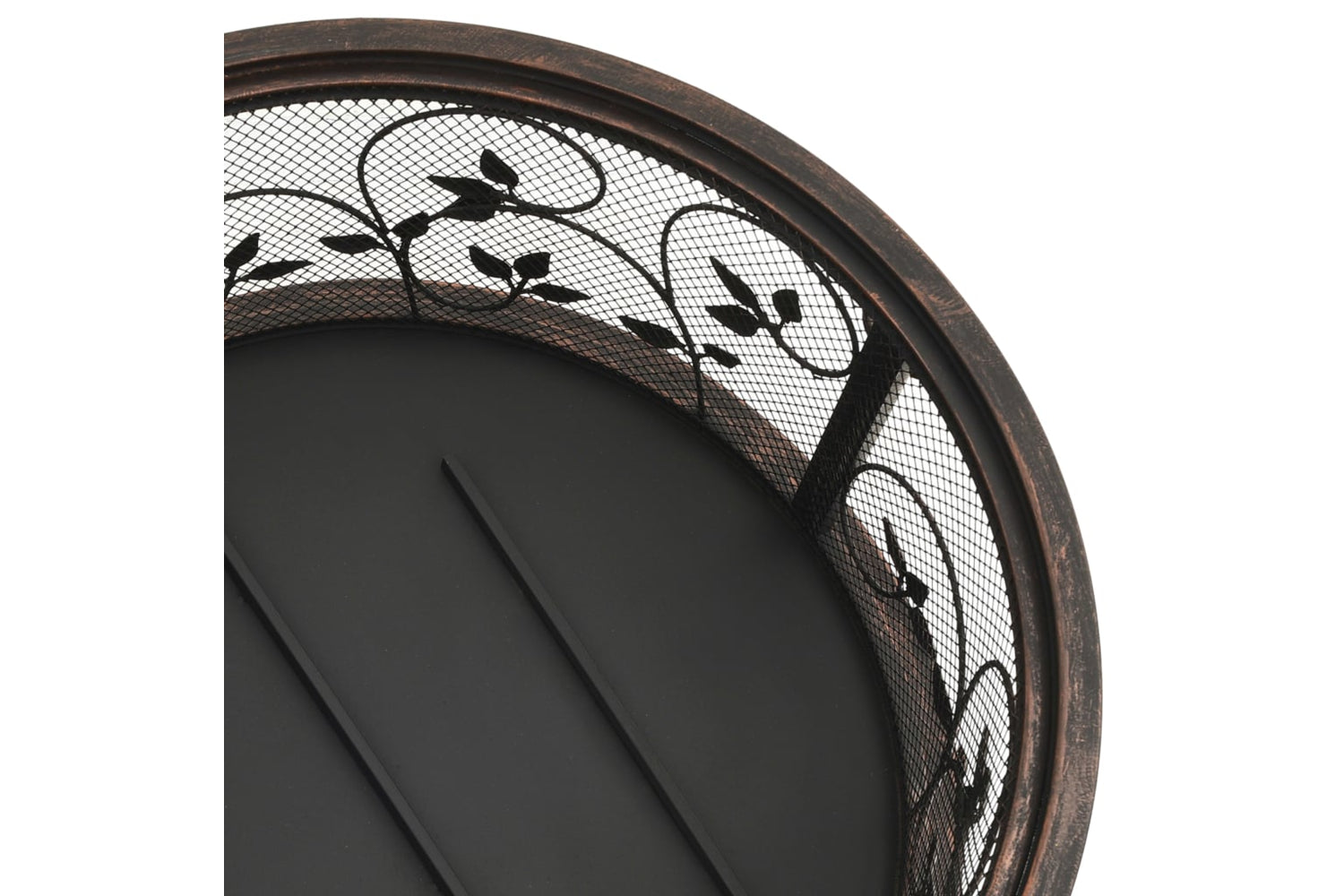 vidaXL 311891 Rustic Fire Pit With Poker 67.5cm Xxl Steel-6
