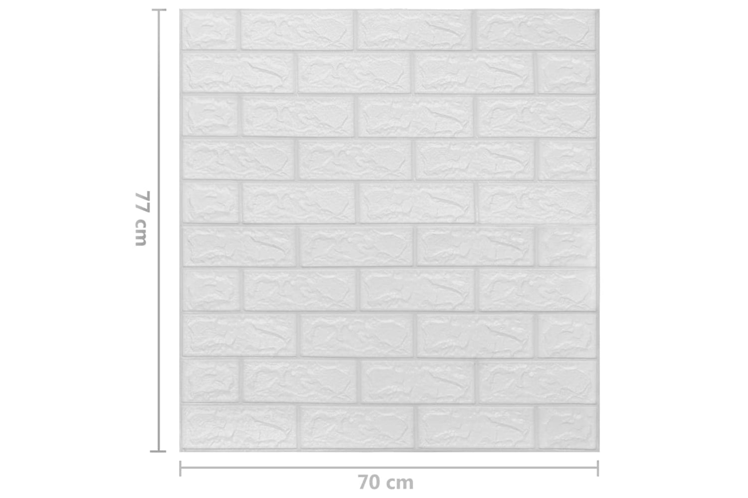 Vidaxl 150719 3d Wallpaper Bricks Self-adhesive 20 Pcs White-6