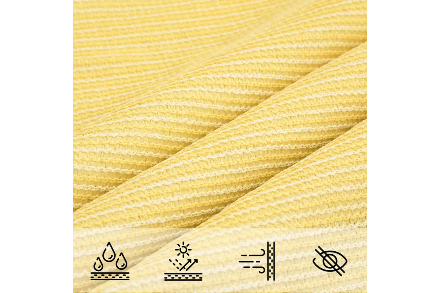 Vidaxl 311125 Sunshade Sail 160 G/mâ² Beige 2.5x4.5 M Hdpe-4