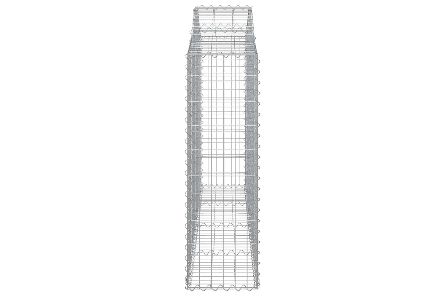 vidaXL 3145441 Arched Gabion Baskets 13 Pcs 200x30x100/120cm Galvanised Iron-4