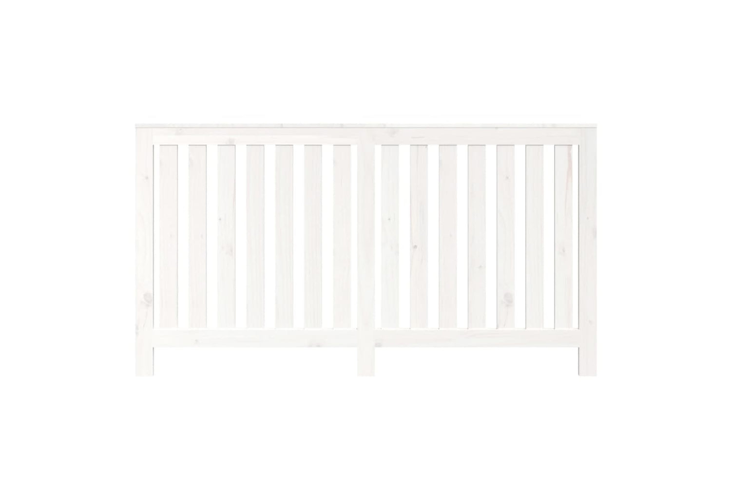 vidaXL 822577 Radiator Cover White 153x19x84cm Solid Wood Pine-4