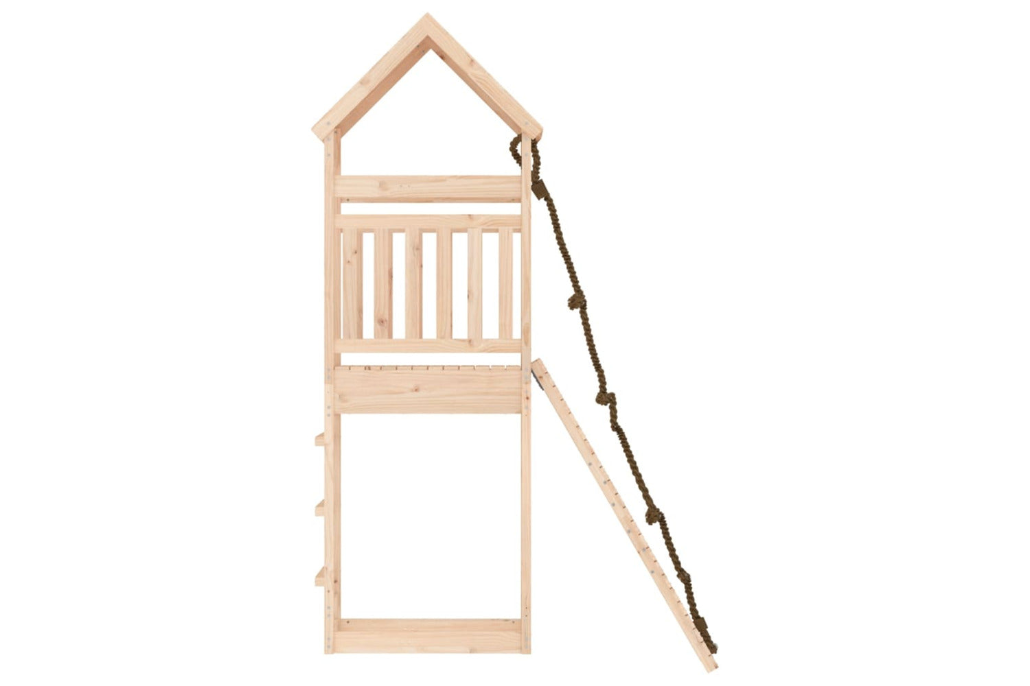 Vidaxl 3156898 Playhouse With Climbing Wall Solid Wood Pine-7