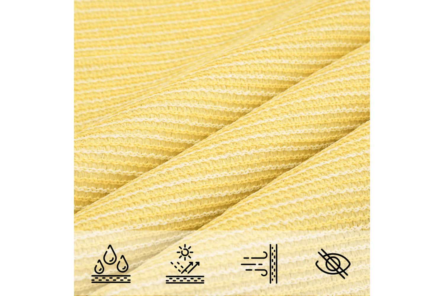 Vidaxl 311131 Sunshade Sail 160 G/mâ² Beige 3.5x4.5 M Hdpe-4