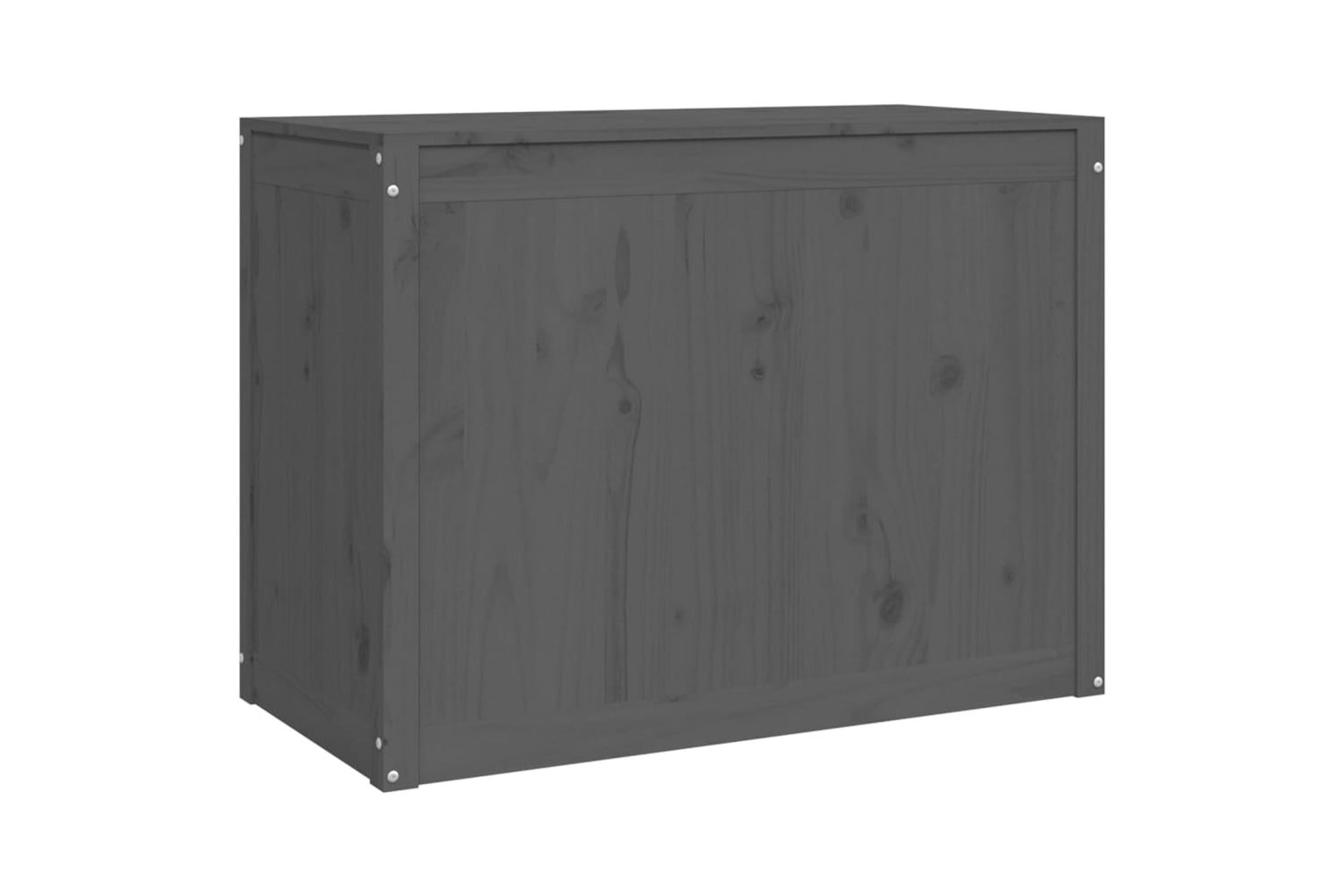 vidaXL 823571 Laundry Box Grey 88.5x44x66cm Solid Wood Pine-4