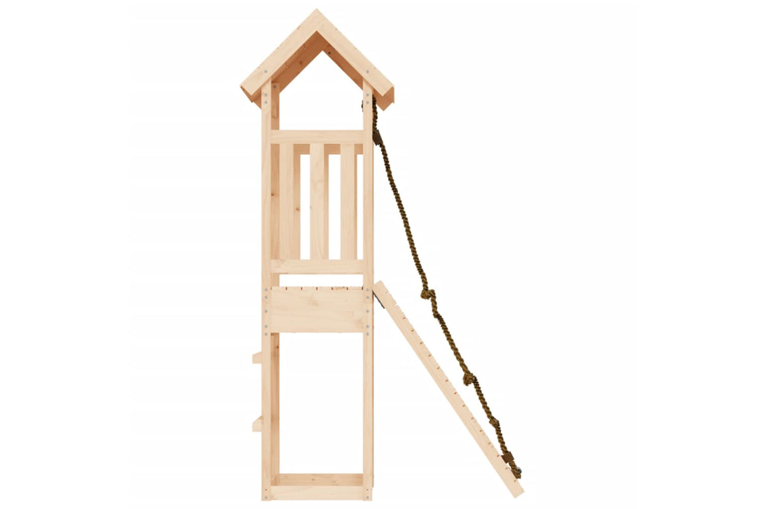 Vidaxl 3155810 Playhouse With Climbing Wall Solid Wood Pine-5