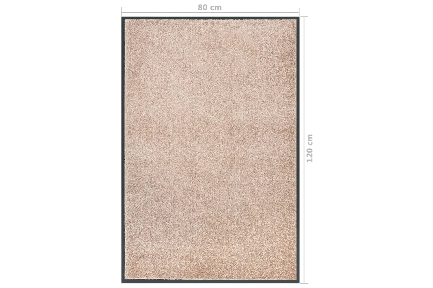 vidaXL 331585 Doormat Beige 80x120cm-6