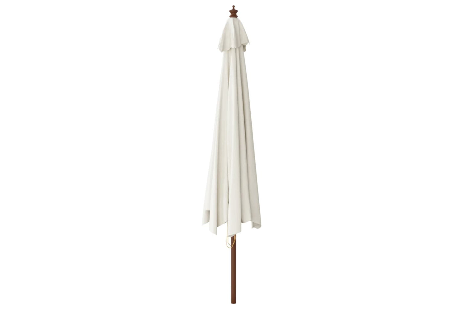 vidaXL 363175 Garden Parasol With Wooden Pole Sand 400x273cm-4
