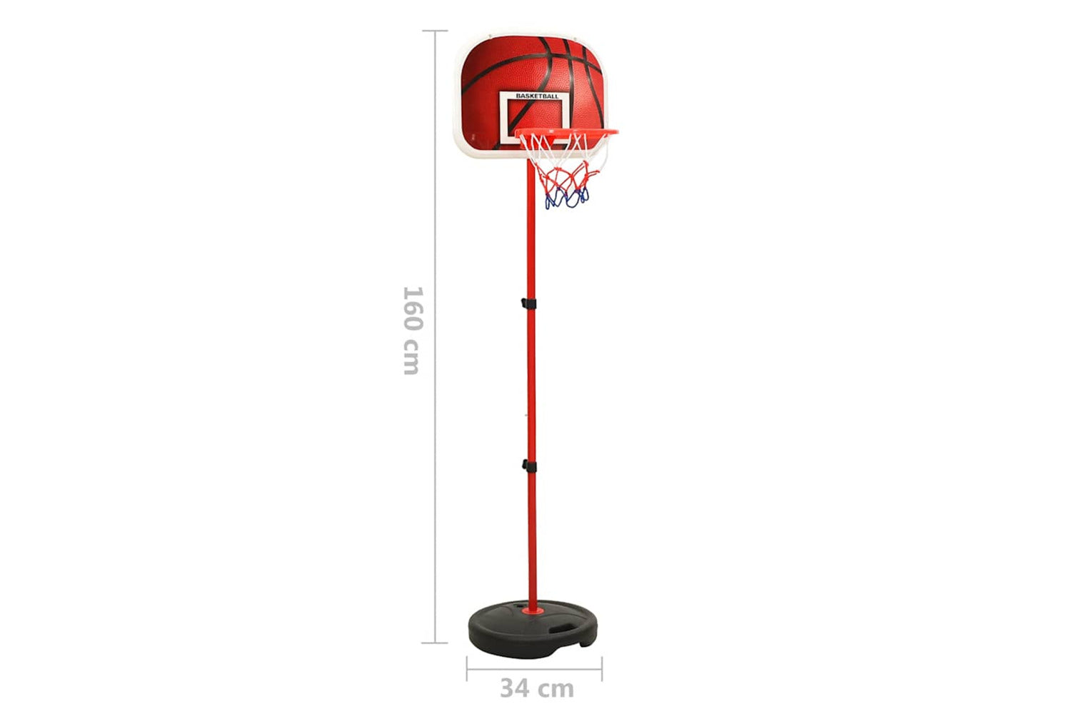 Vidaxl Children Basketball Play Set Adjustable 160 Cm-8