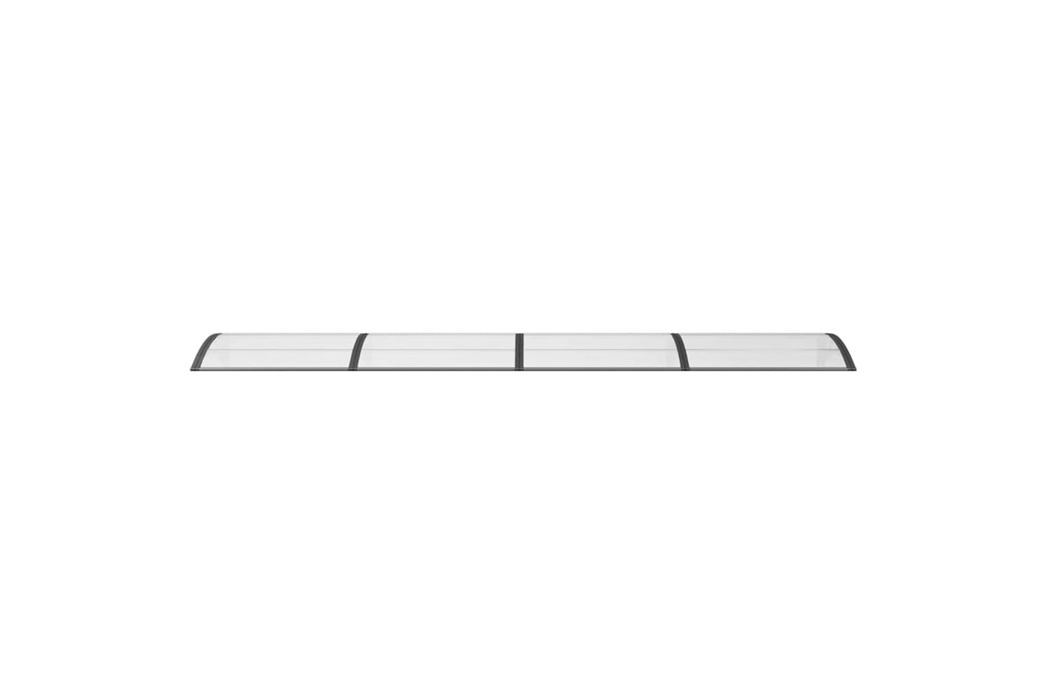 vidaXL Door Canopy Black 400x100cm Polycarbonate-3