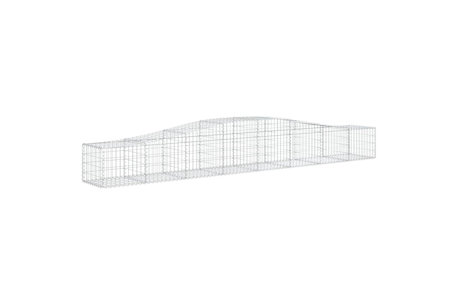 vidaXL 3145921 Arched Gabion Baskets 6 Pcs 400x50x40/60cm Galvanised Iron-2