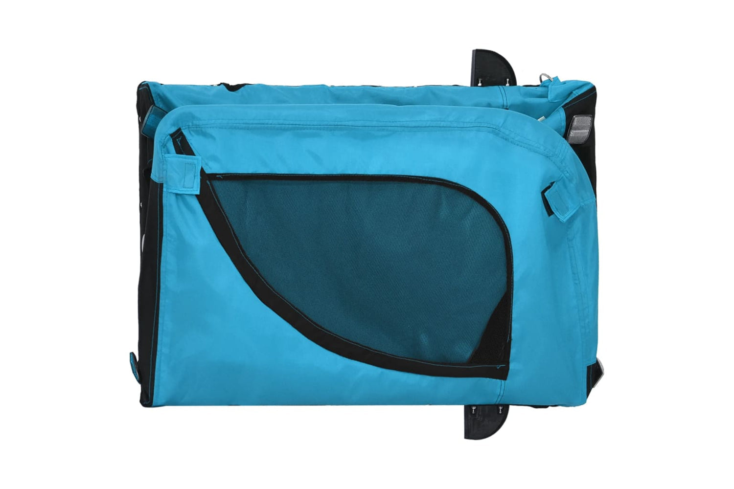 Vidaxl 94009 Pet Bike Trailer Blue And Black Oxford Fabric And Iron-7