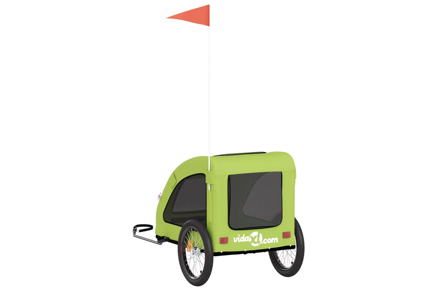 Vidaxl 93969 Pet Bike Trailer Green Oxford Fabric And Iron-7
