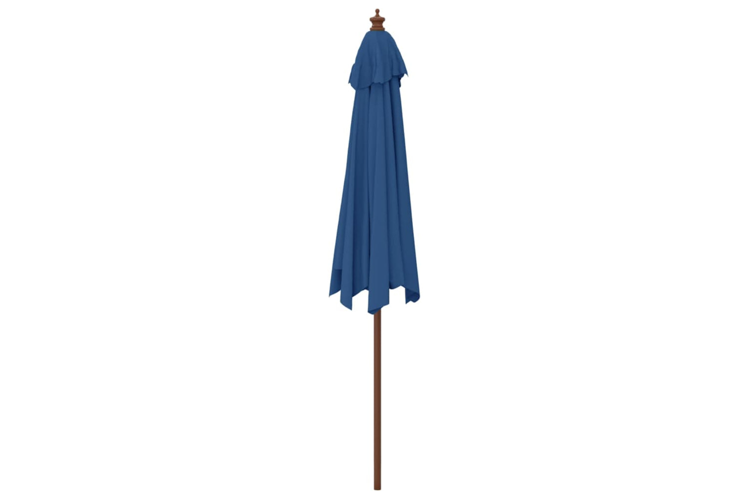 vidaXL 363174 Garden Parasol With Wooden Pole Azure Blue 299x240cm-4
