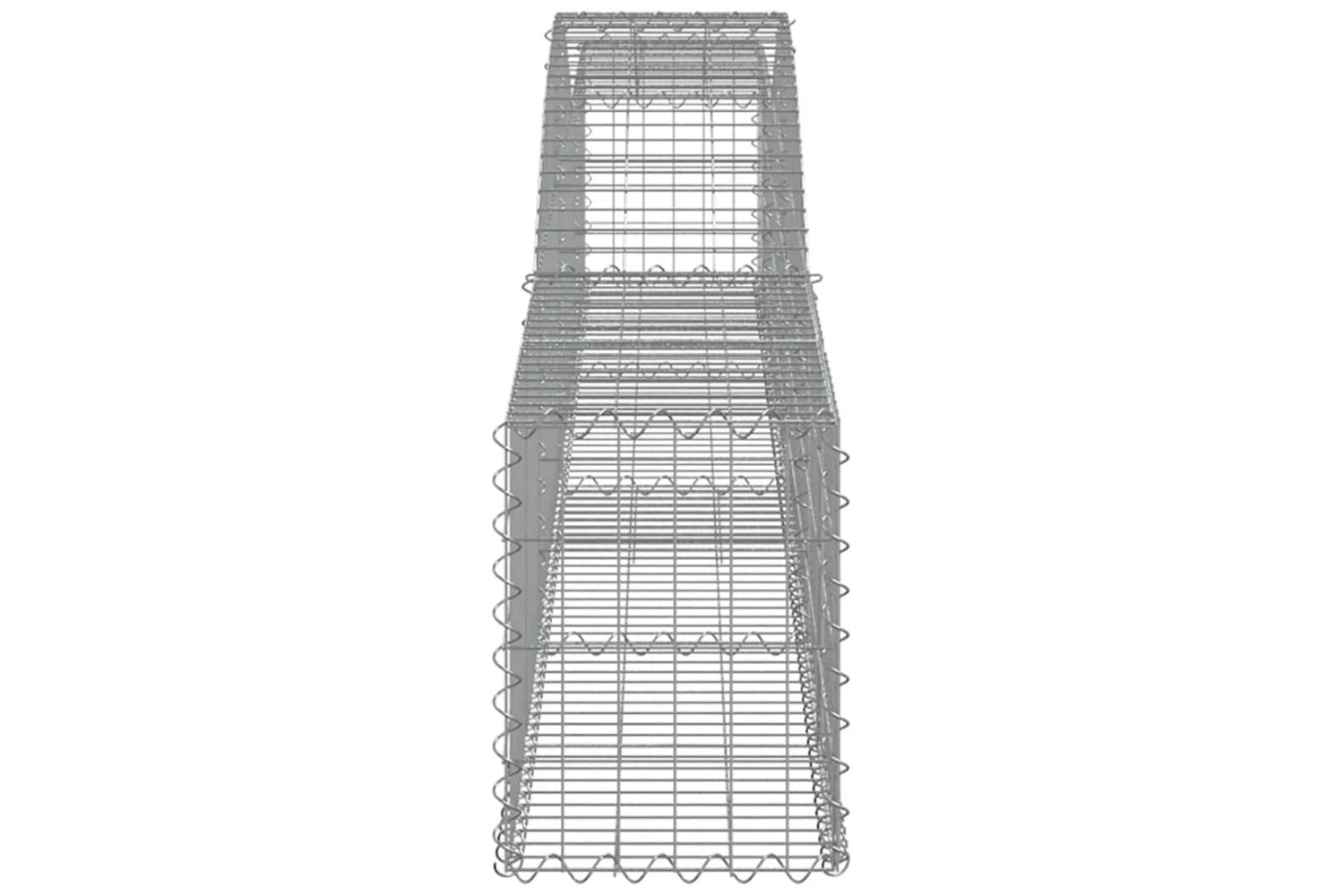 vidaXL 3146830 Arched Gabion Baskets 5 Pcs 400x30x40/60cm Galvanised Iron-4