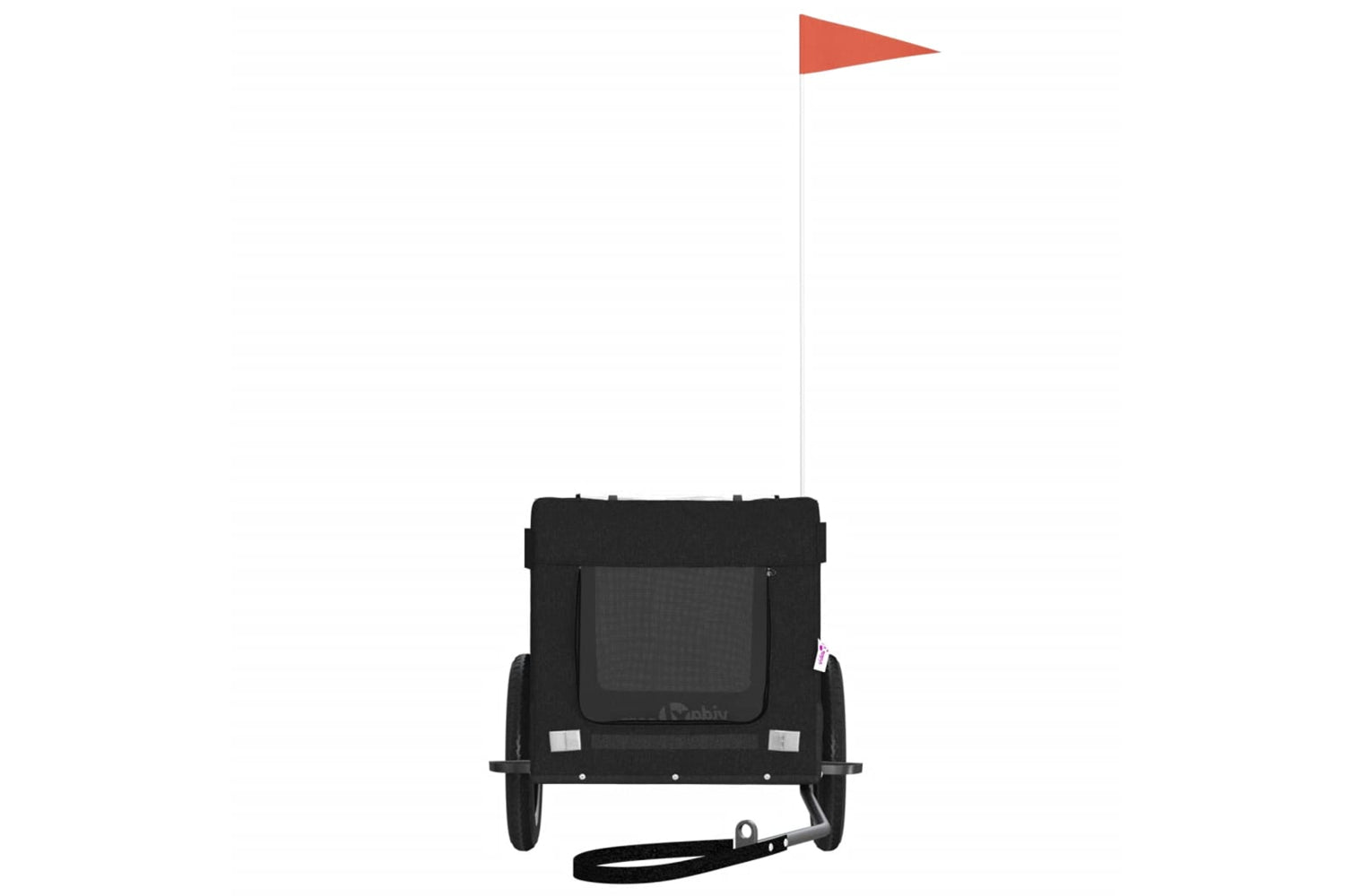 Vidaxl 93912 Pet Bike Trailer Black Oxford Fabric&iron-4