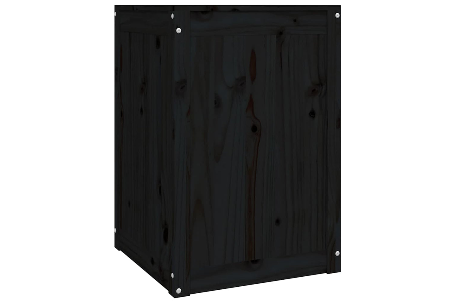 vidaXL 823568 Laundry Box Black 44x44x66cm Solid Wood Pine-4