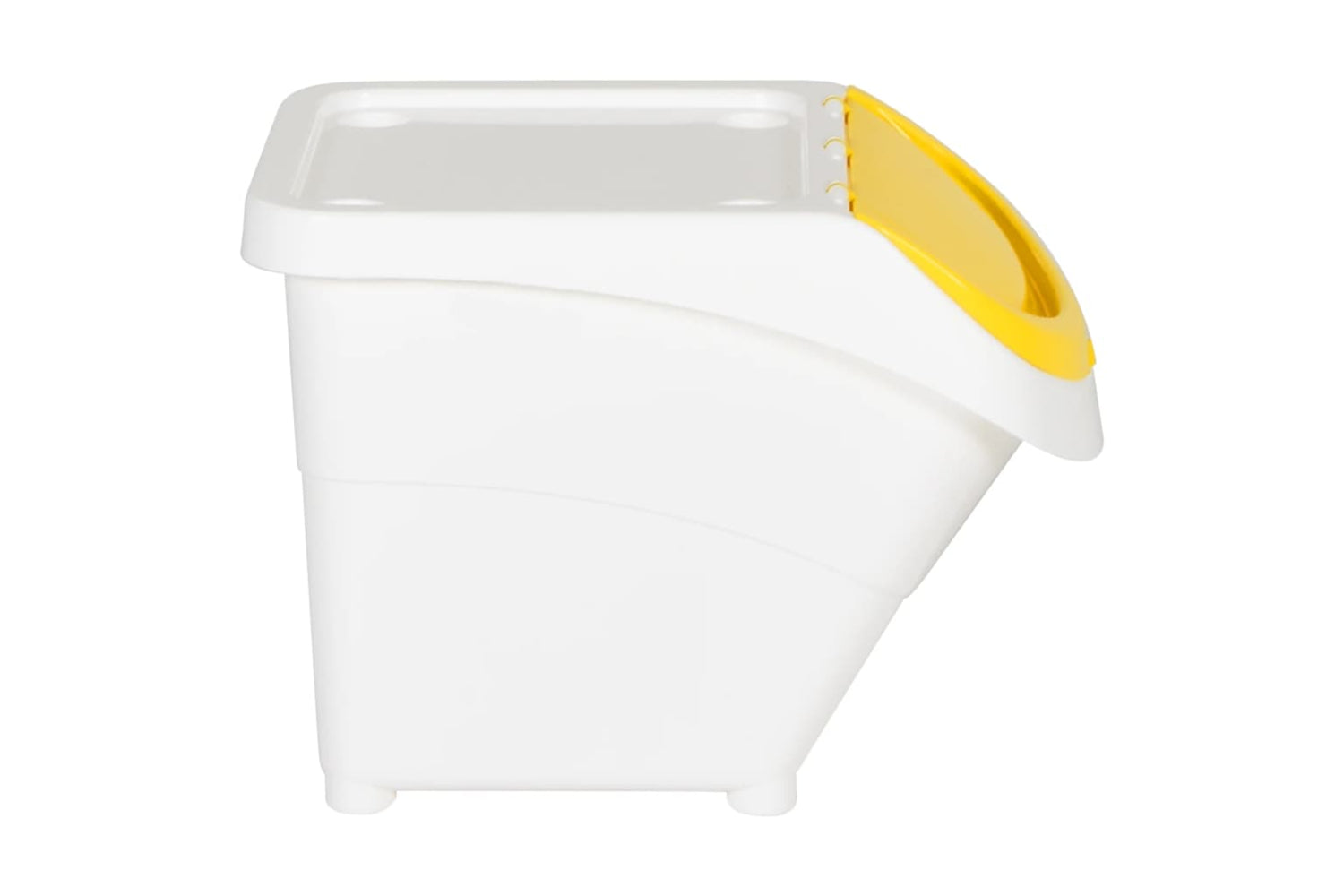 Vidaxl 364068 Stackable Waste Bins With Lids 3 Pcs White Pp 78 L-4