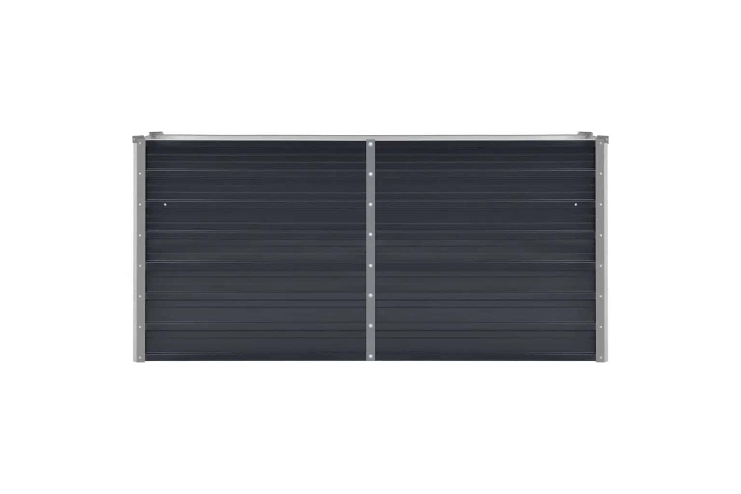 vidaXL 45730 Garden Raised Bed Anthracite 160x40x77cm Galvanised Steel-3