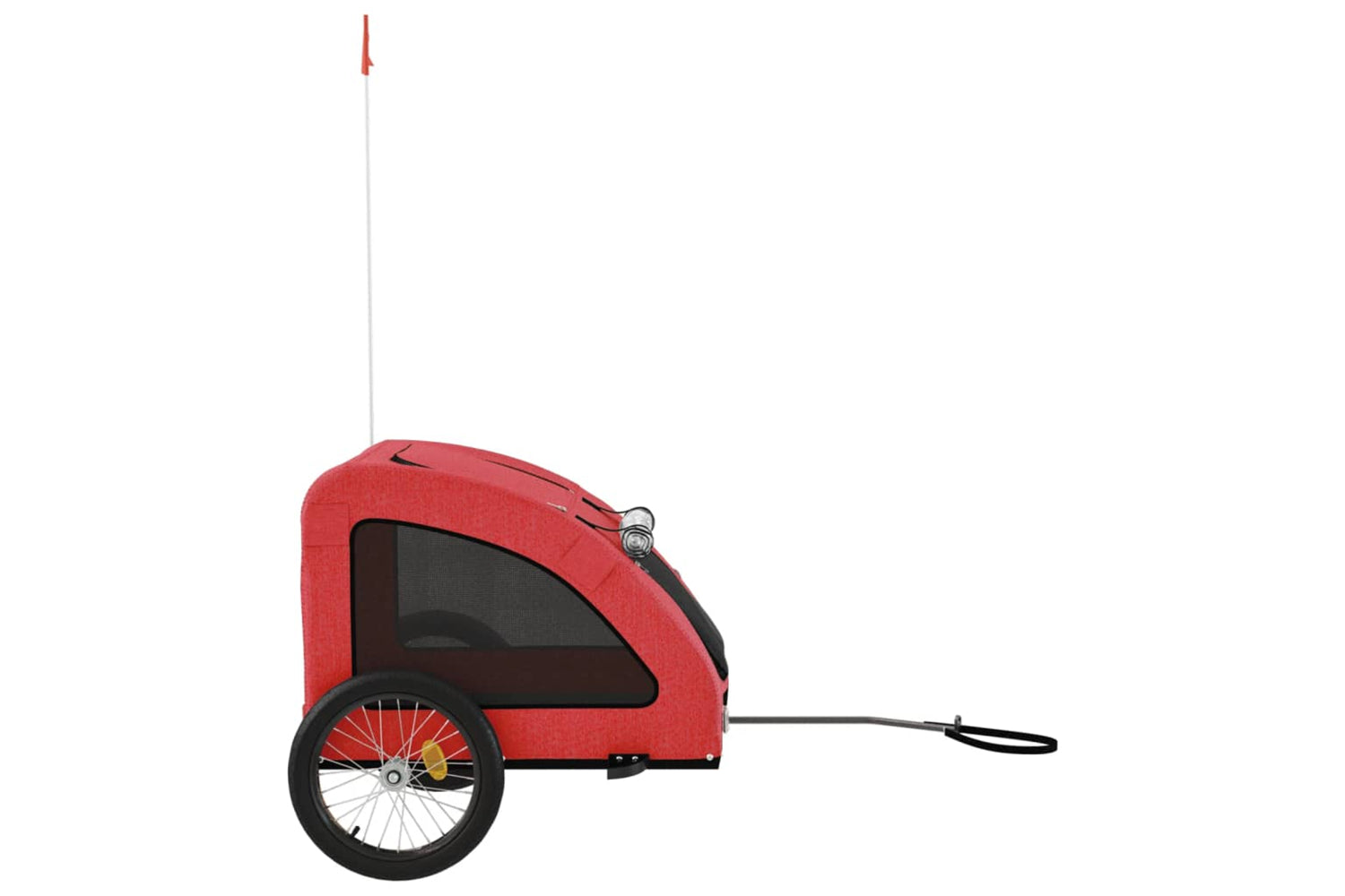 Vidaxl 93964 Pet Bike Trailer Red Oxford Fabric And Iron-5