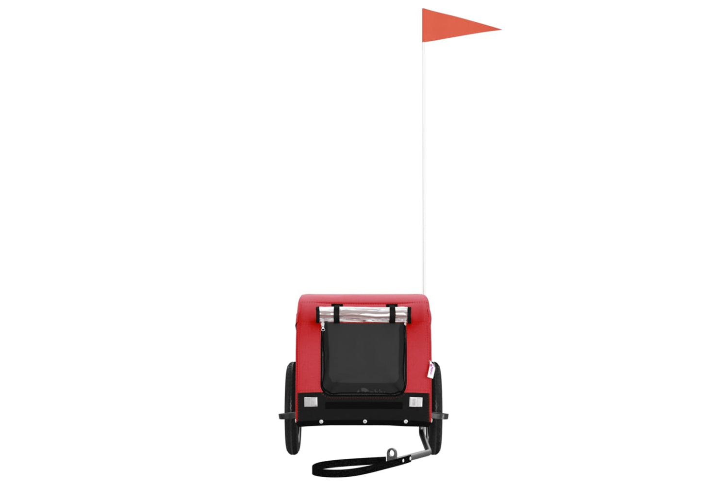 Vidaxl 93992 Pet Bike Trailer Red And Black Oxford Fabric And Iron-2