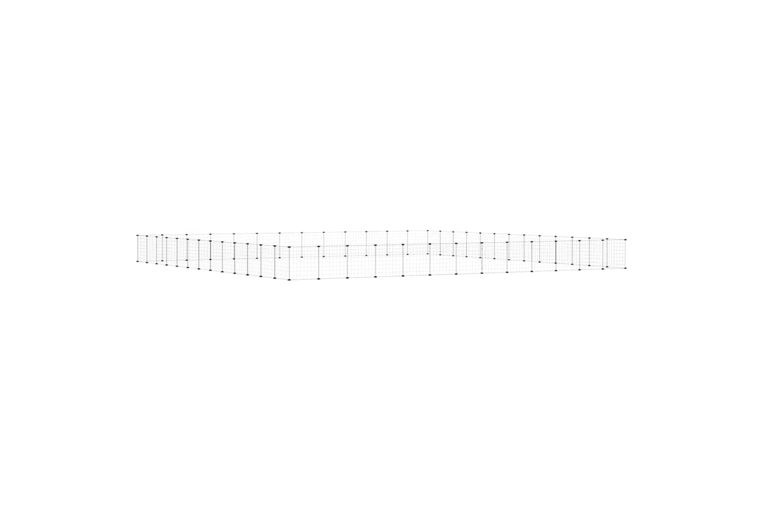 vidaXL 3114023 52-panel Pet Cage With Door Black 35x35cm Steel-2