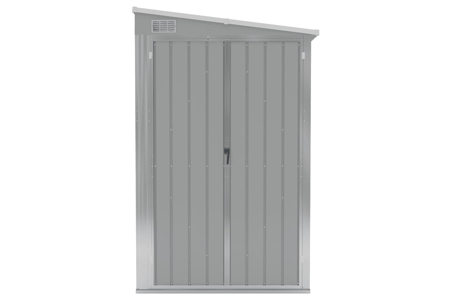 Vidaxl Wall-mounted Garden Shed Grey 118x382x178 Cm Galvanised Steel-2