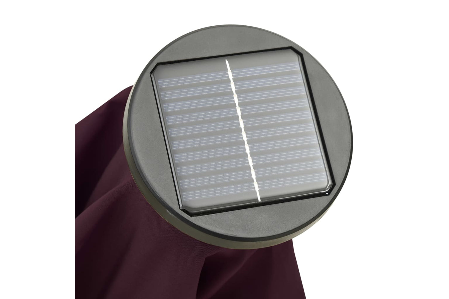 Vidaxl 313561 Parasol With Led Lights Bordeaux Red 200x211 Cm Aluminium-8