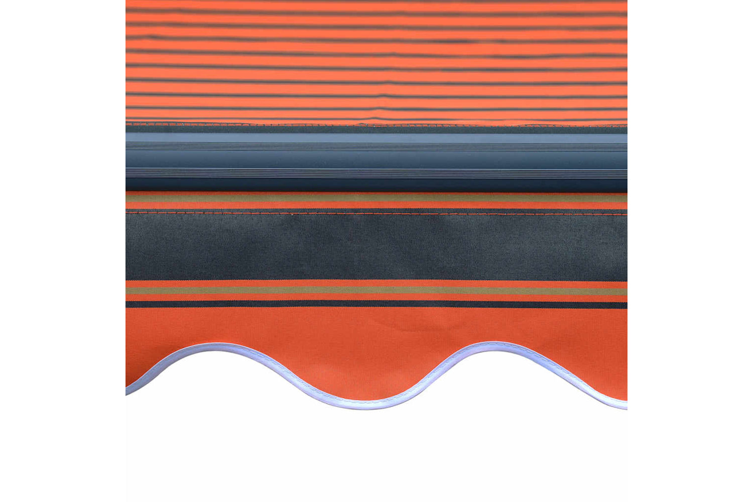 Vidaxl Manual Retractable Awning With Led 450x300 Cm Orange And Brown-6