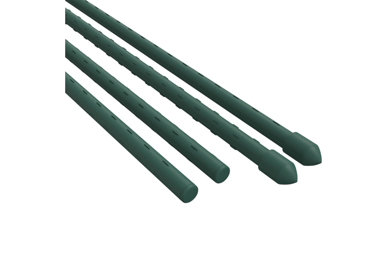 vidaXL 319368 Garden Plant Stakes 30 Pcs Green 90cm Steel-3